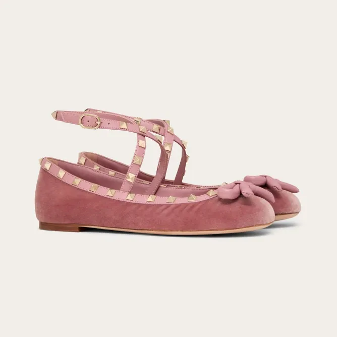 VALENTINO Velvet ballet flats