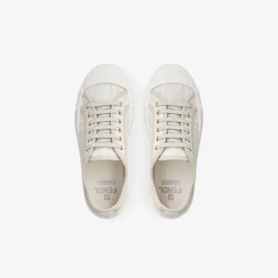 FENDI White FF low-top shoes
