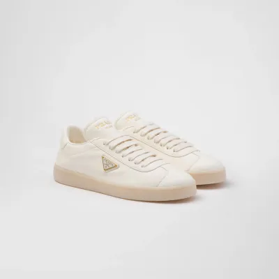 PRADA white leather sneakers