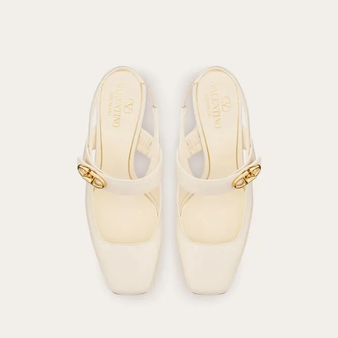 VALENTINO Calf leather strappy heels (6cm high heel)