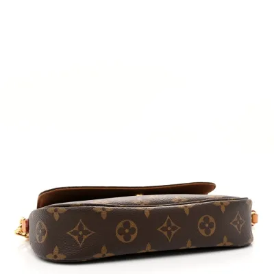 Louis Vuitton Ivy Wallet On Chain PM Monogram Canvas Gold Hardware