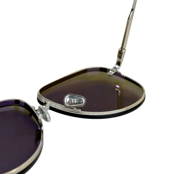 Tom Ford Pilot glasses green/brown/tawny/eggplant/black color Size 62-12 -145 - Image 3