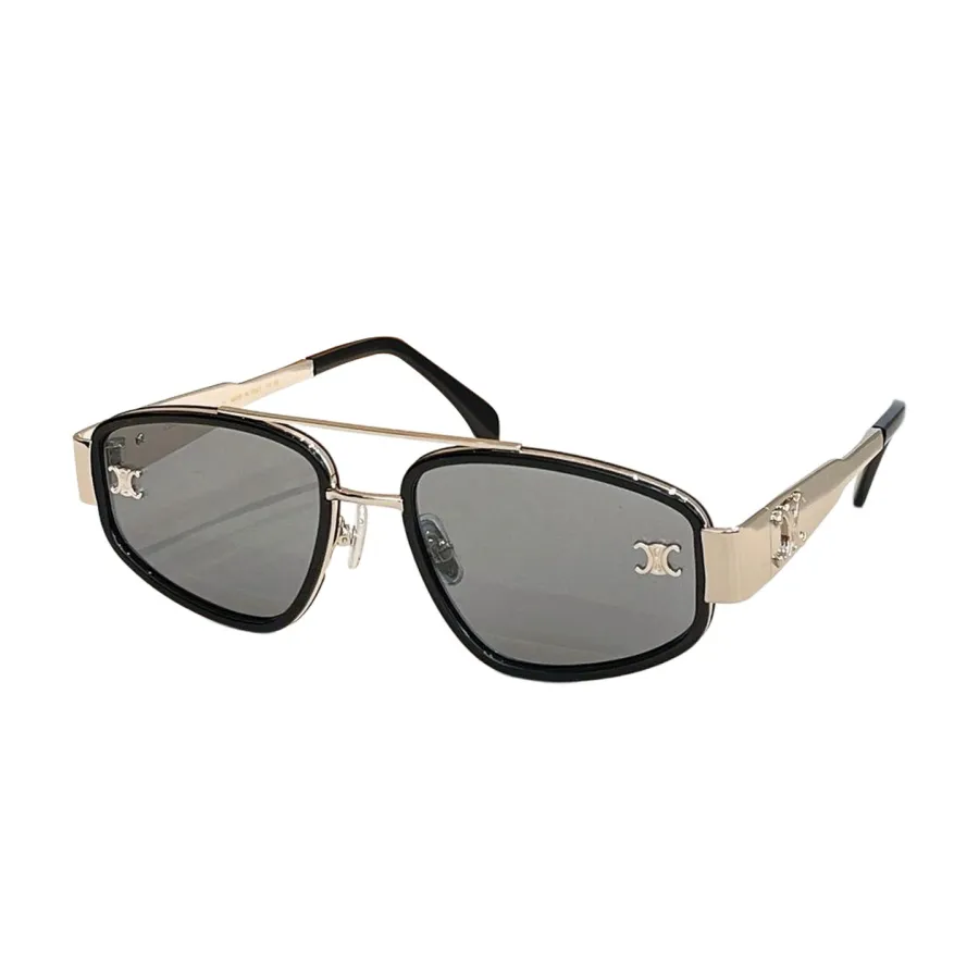 Celine glasses black gold/black/black silver/leopard/green black/blue green color Size 54口21-145