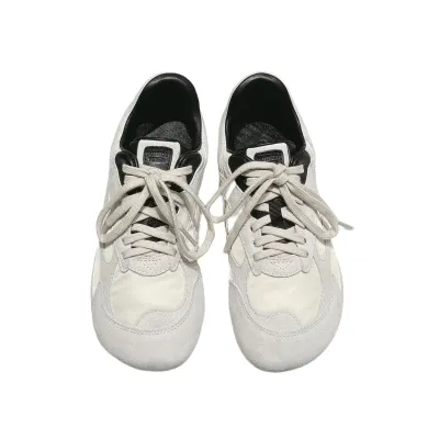 Bottega Veneta Orbit Flash Sneakers In Ice/Black Suede And Nylon Lace-Up Sneaker With Leather Trims
