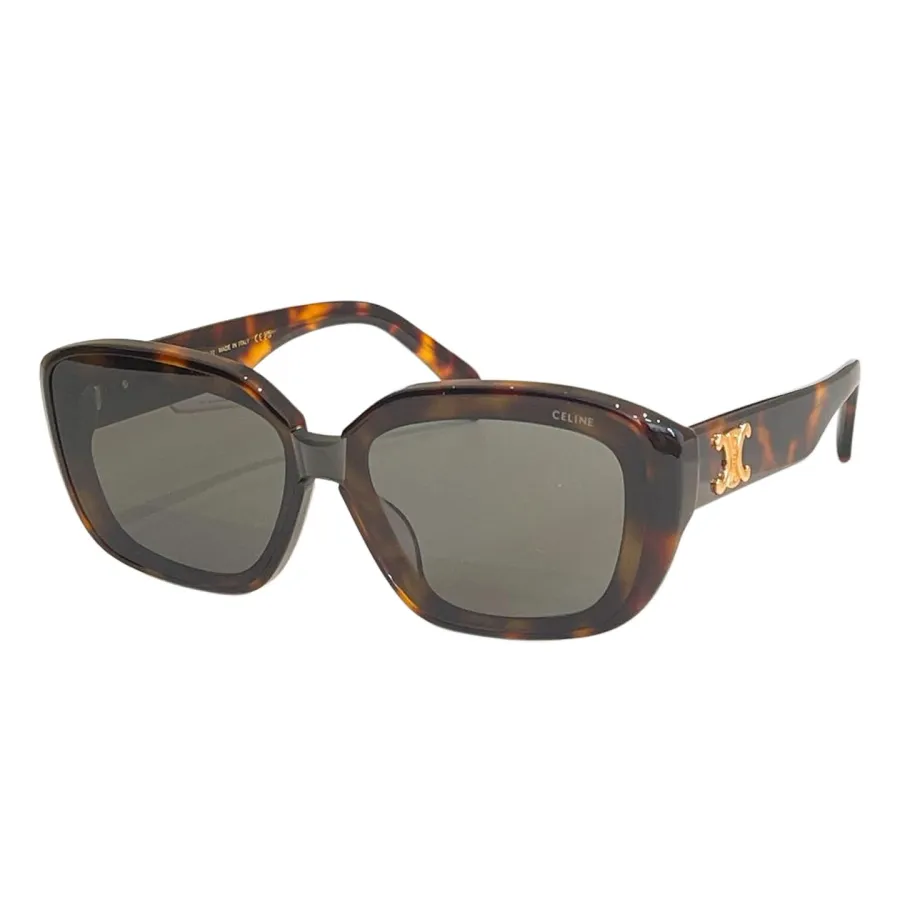 Celine square frame glasses black gold/black silver/brown leopard/black leopard/black ivory color Size 54口18-145