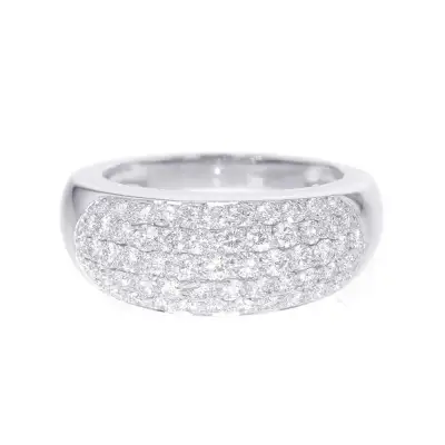 Van Cleef & Arpels Evolution Pave Diamond Ring Size Approximately No. 16