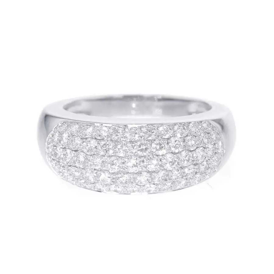 Van Cleef & Arpels Evolution Pave Diamond Ring Size Approximately No. 16