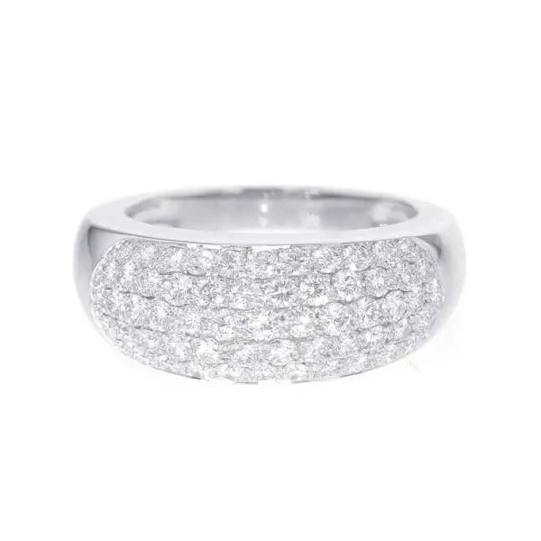 Van Cleef & Arpels Evolution Pave Diamond Ring Size Approximately No. 16