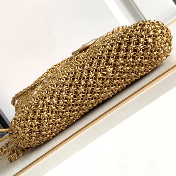 Chanel 22bags Gold Woven Cowhide Shoulder Bags - Image 5