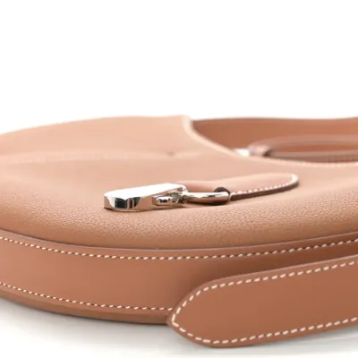 Hermès P’tit Arcon Brown Togo & Swift Leather Silver Hardware