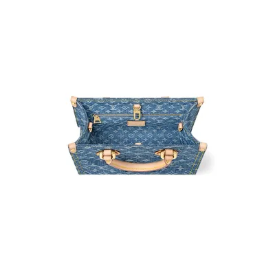 Louis Vuitton Onthego PM Monogram Denim Denim Blue Gold Hardware