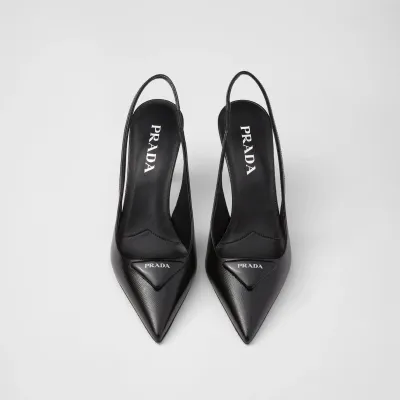 PRADA Saffiano Black High Heels Shoes