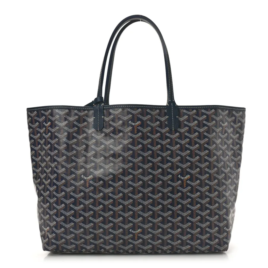Goyard Saint Louis Tote PM Navy Goyardine Canvas