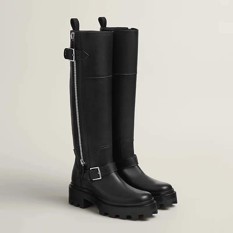 HERMES Jaime Black boots