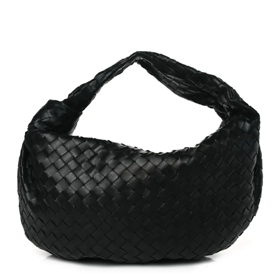 Bottega Veneta Small Intrecciato Jodie Black Nappa Leather