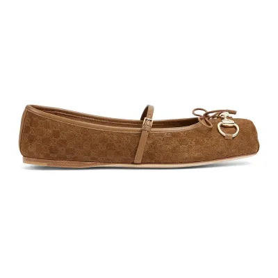 Gucci brown Ballet Shoes Flat Shoes