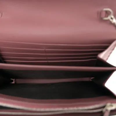 Gucci Mini Dionysus Chain Wallet Beige Multicolor Blooms GG Supreme Monogram Canvas