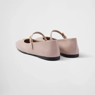 PRADA Naplak Flat Shoes pink Ballet Shoes