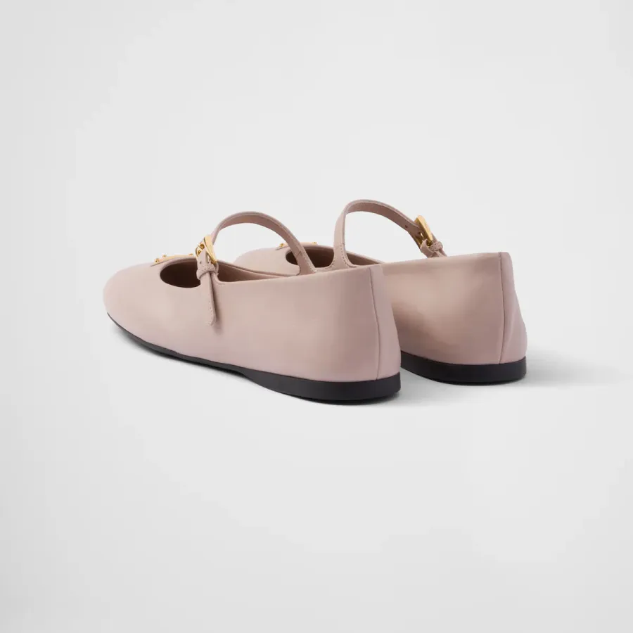 PRADA Naplak Flat Shoes pink Ballet Shoes