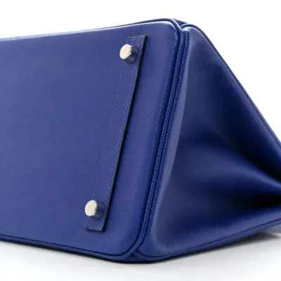 Hermès Birkin 30 Bleu Electrique Epsom Leather Palladium Hardware