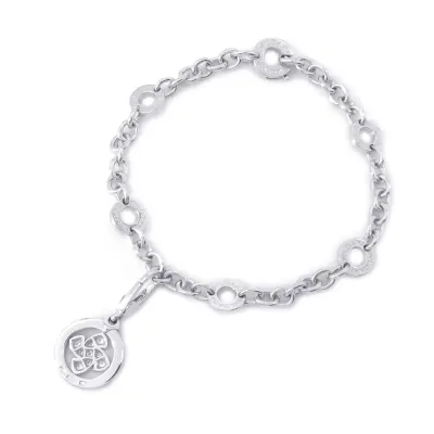 BVLGARI Tondo Windmill Diamond Bag Charm with Bag Charm Bracelet