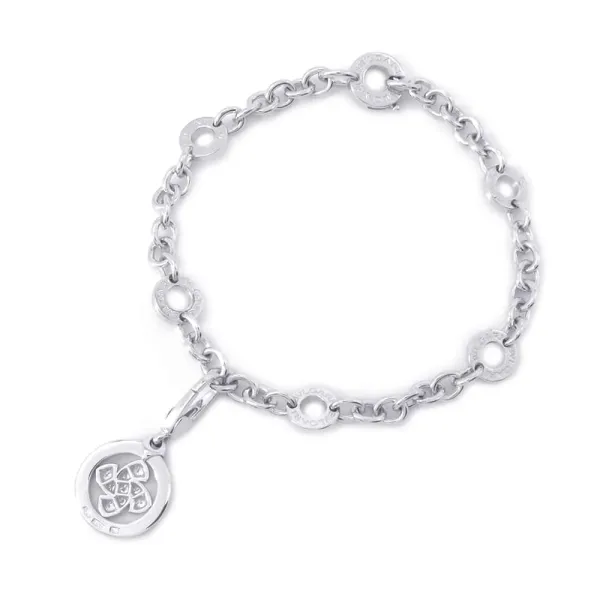 BVLGARI Tondo Windmill Diamond Bag Charm with Bag Charm Bracelet - Image 3