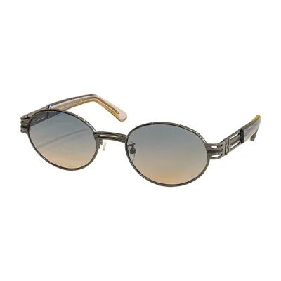 Fendi Oval glasses black gold/leopard brown/silver/brown/eggplant/gun black color Size 55口20-145