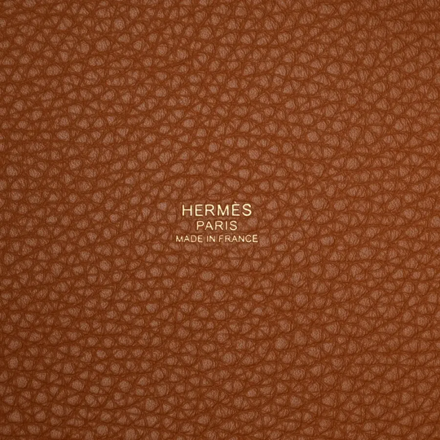 Hermès Picotin Lock 22 MM Brown Taurillon Clemence Leather Gold Hardware