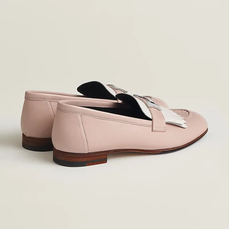 HERMES Royal Pink Loafers