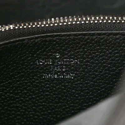 Louis Vuitton Muria MM Black Mahina Leather Silver Hardware