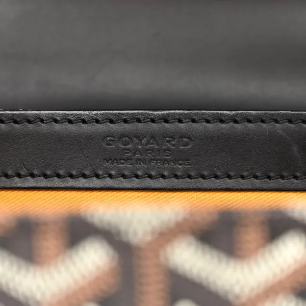 Goyard Saigon PM Black Goyardine Canvas Silver Hardware - Image 2