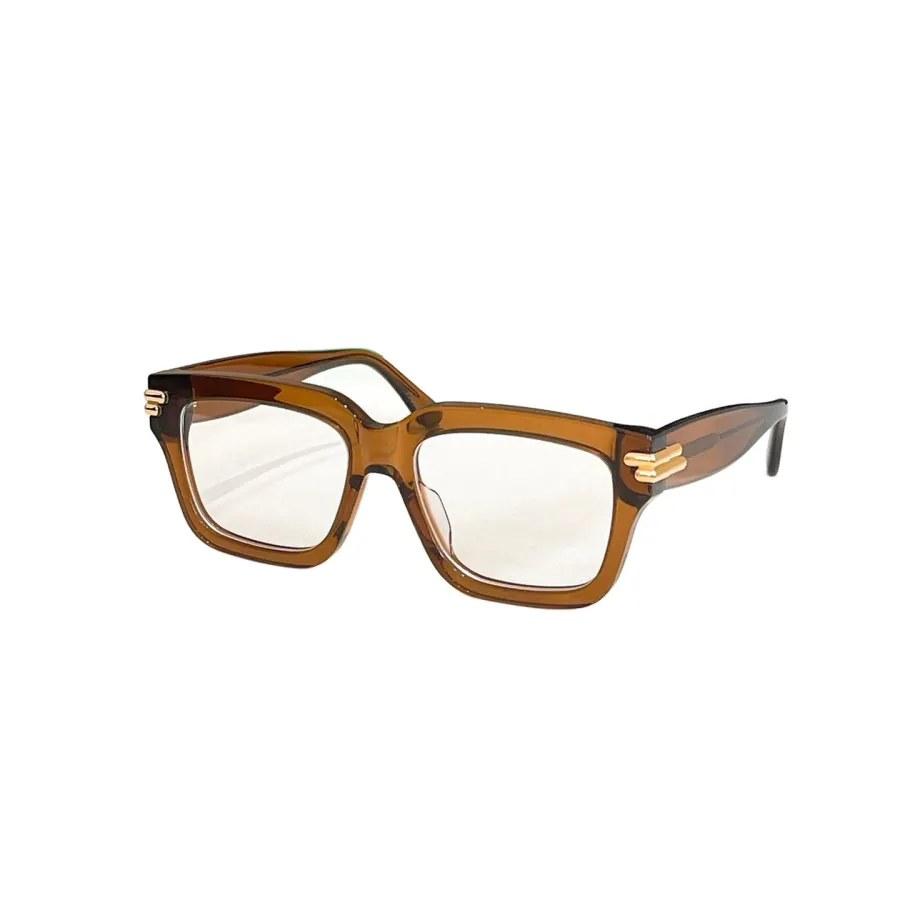 Bottega Veneta square frame glasses transparent grey/transparent brown/transparent leopard/grey/brown/black/yellow black/brown black/black leopard/brown leopard color Size 47口19-140