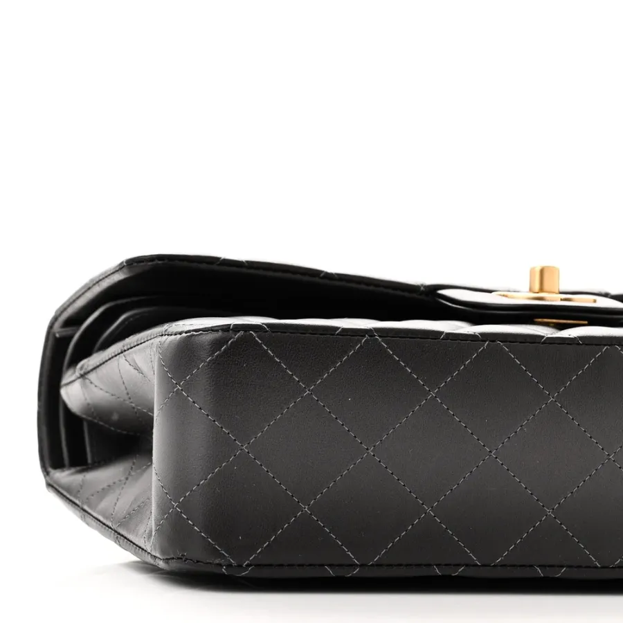 Grey Quilted Chanel Bag Quilted Lambskin Leather Crossbody Bags