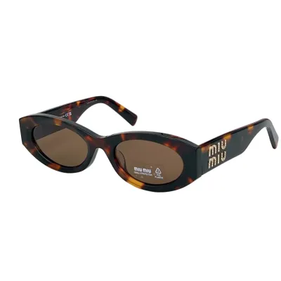 Miu Miu Oval glasses coffee/leopard/black/black gold/white/pink color Size 54-21-140