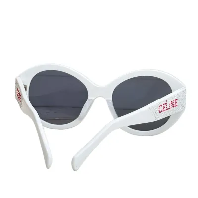 Celine Round frame glasses white/beige/leopard/black color Size 54口20-145