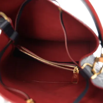Louis Vuitton NeoNoe MM Marine Rouge Empreinte Leather