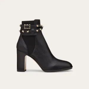 VALENTINO ROCKSTUD Peeled calf rivet ankle boots (heel height 9cm)