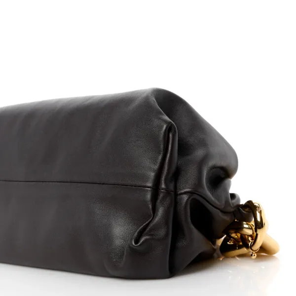 Bottega Veneta Medium The Pouch Chain Black Calfskin Leather - Image 5