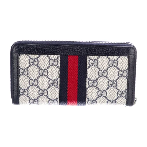 Gucci Medium Ophidia Continental Wallet Neutrals GG Supreme Canvas Gold Hardware - Image 2