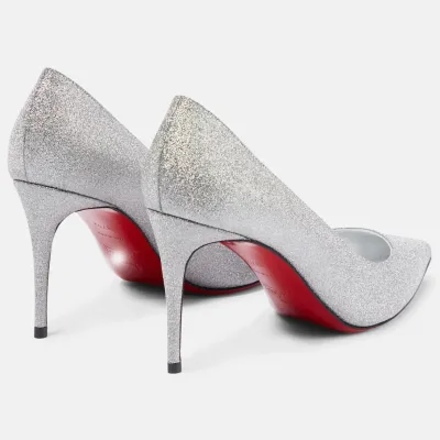 Christian Louboutin Silver stiletto heels shoes