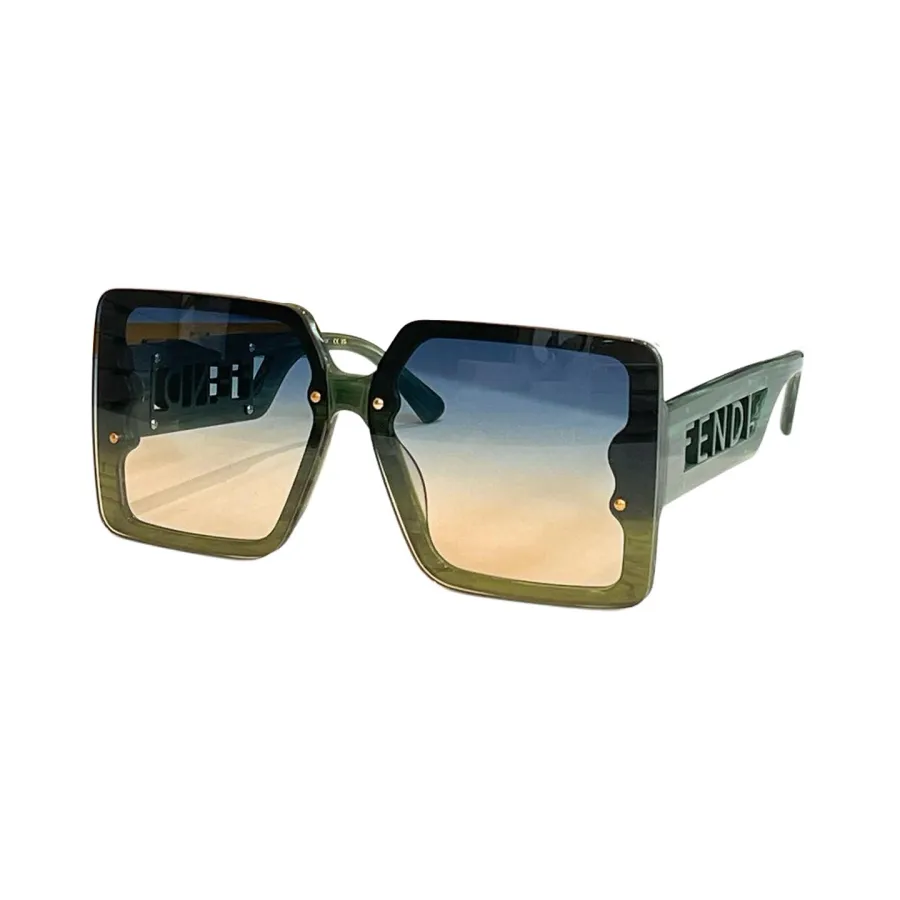 Fendi square frame glasses black/brown/white/pink/green/leopard color Size 55口19-145
