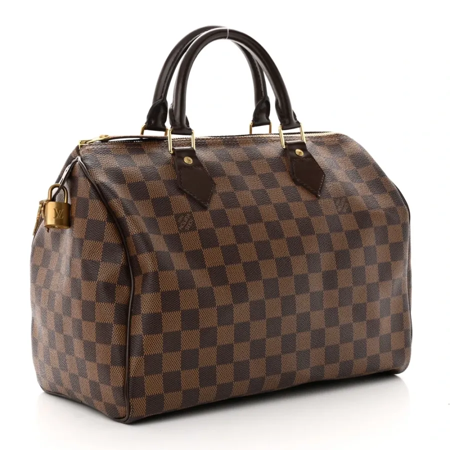 Louis Vuitton Speedy 30 Damier Ebene Canvas Gold Hardware