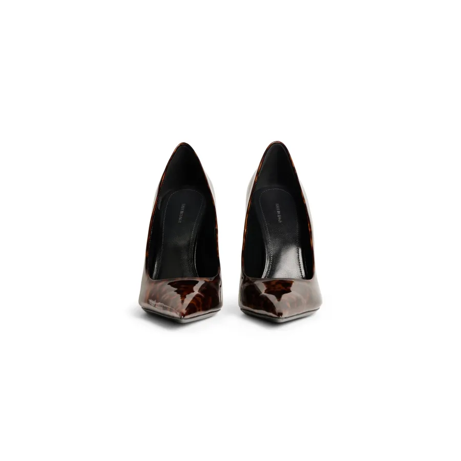 BALENCIAGA 110MM tortoisesel print high heels shoes