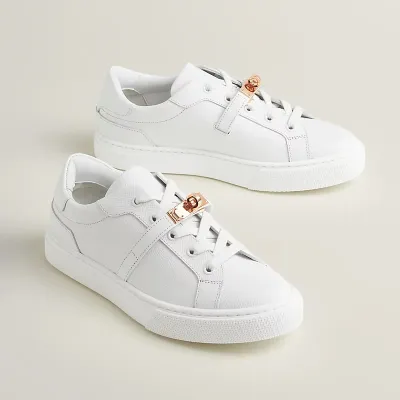 HERMES Day Sneakers White Sports Shoes