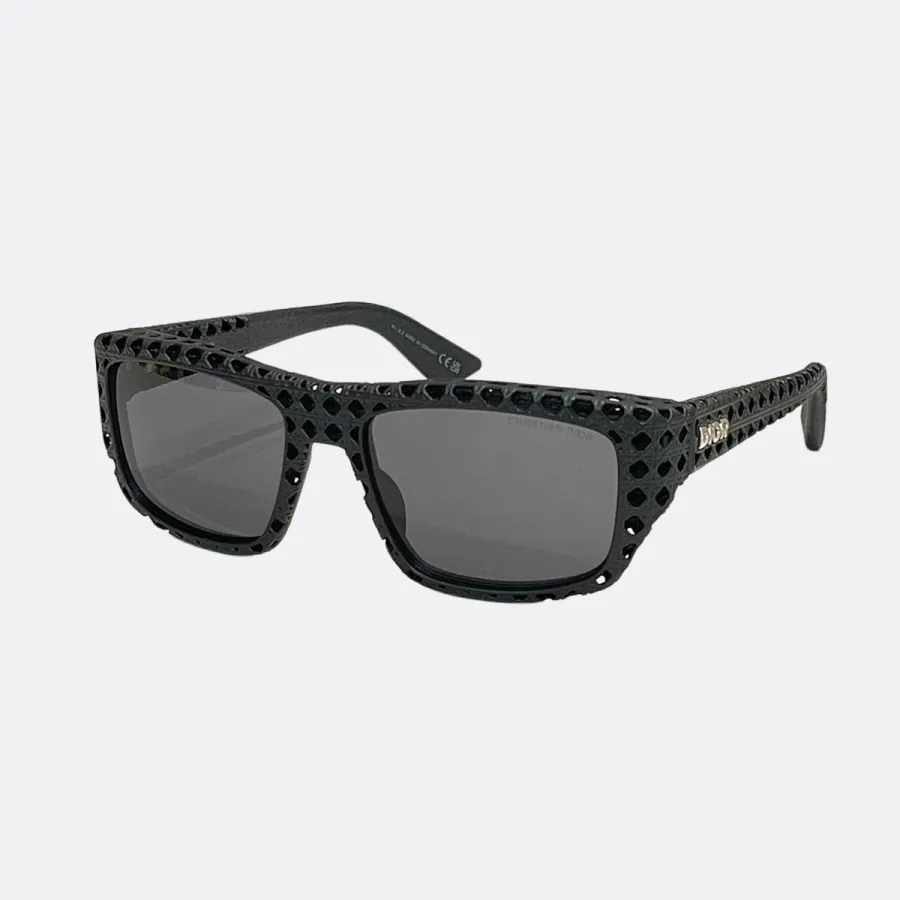 DIOR square frame glasses black orange/black tawny/black/white black/white tawny color Size 57口18-135