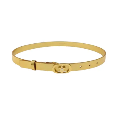 Dior Women' s Lucky 30 Montaigne Star Buckle Belt In Black/Red/White/Pink/Musturd/Brown/Khaki/Silver/Gold/Blue/Grey Calfskin With Gold/Silver Hardware 20mm