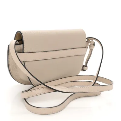 Loewe Gate Crossbody Bag Mini Light Oat Grained Calfskin Leather