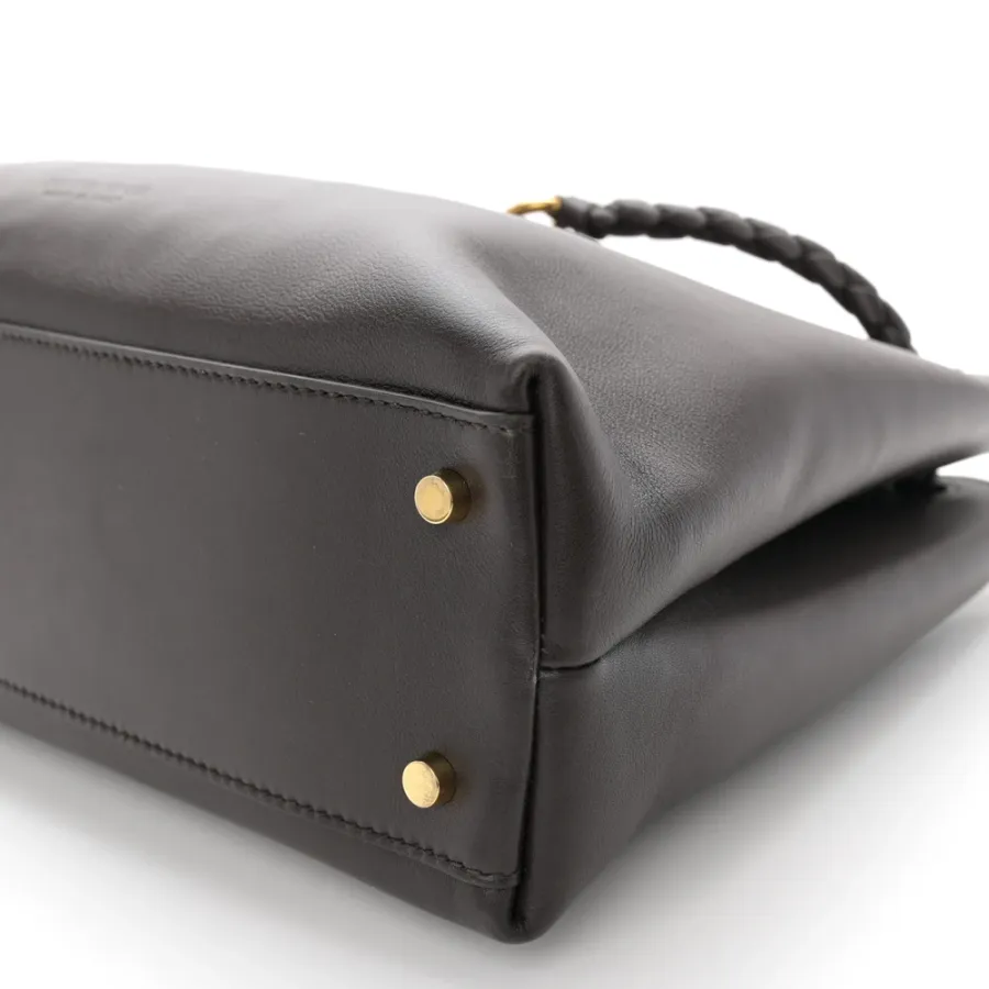 Bottega Veneta Medium Andiamo Shoulder Bag Fondant Silky Calfskin Leather Gold Hardware