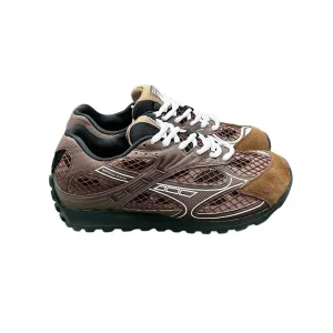 Bottega Veneta Orbit Sneakers In Brown Suede/Technical Fabric/Mesh Lace-Up Sneaker