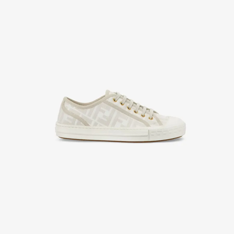 FENDI White FF low-top shoes